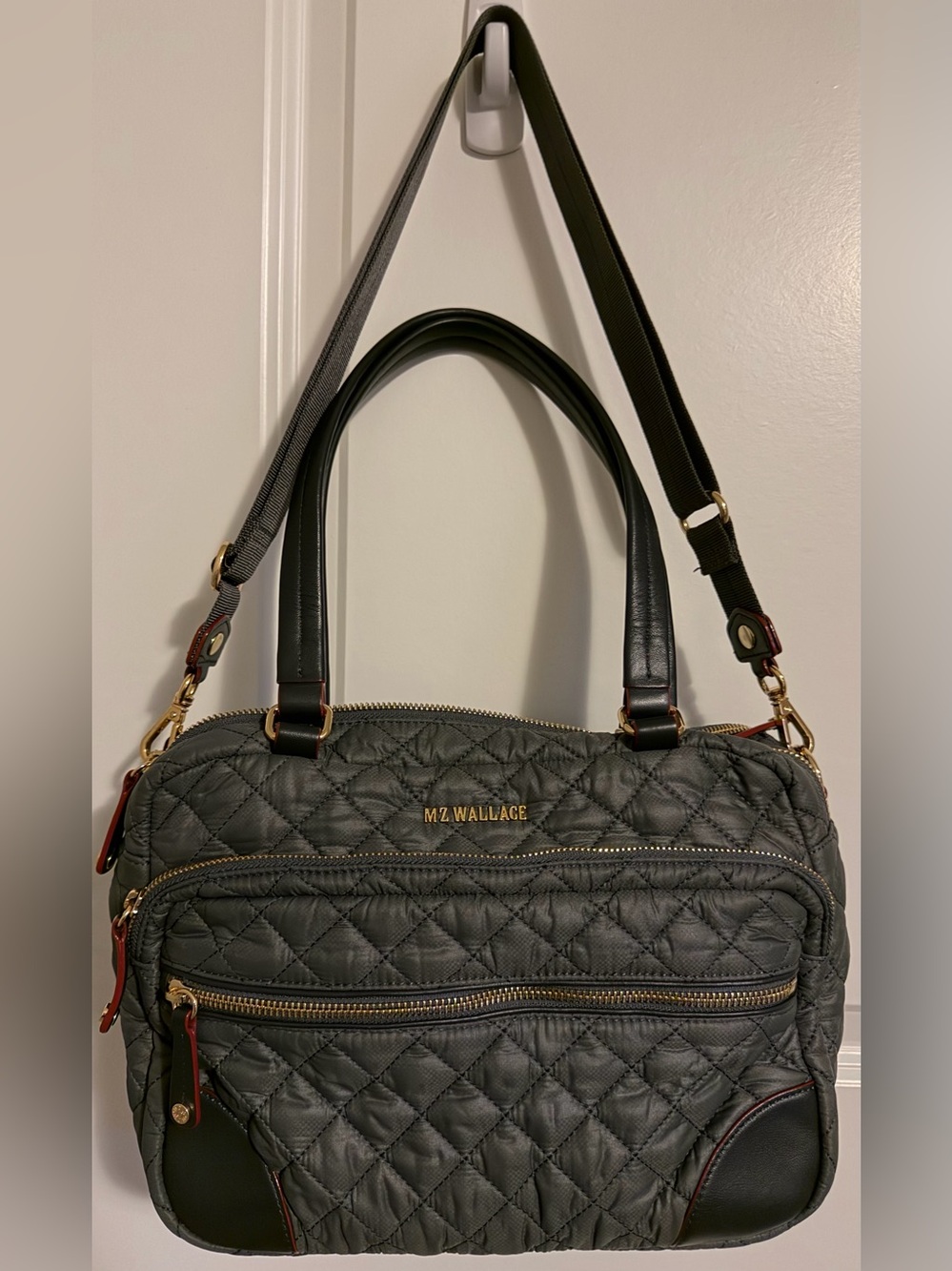 MZ Wallace Crosby Bag in Magnet/Gray